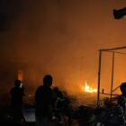 Kebakaran di Jalan Belida Gang 2 RT 7, Kelurahan Timbau, Kecamatan Tenggarong (Latif/Eksposisi)