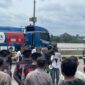 Aksi Demonstrasi HMI Cabang Kutai Kartanegara di Kantor Bupati Kutai Kartanegara (Latif/Eksposisi)
