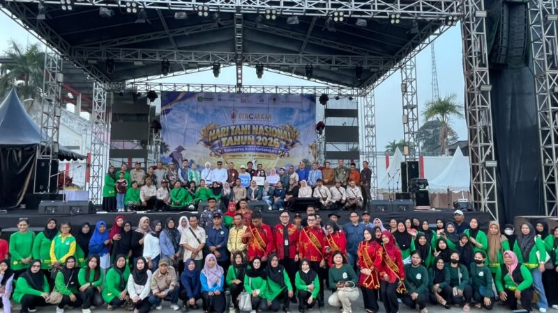 Acara Gerakan Nasional Cerdas Keuangan yang dirangkai dengan peringatan Hari Tani Nasional (Latif/Eksposisi)