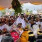 Sultan Kutai Kartanegara Ing Martadipura Sultan Adji Mohammad Arifin melaksanakan prosesi ritual pada puncak Erau Adat Kutai 2026 (Latif/Eksposisi)