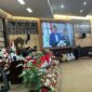 Bupati Kukar Aulia Rahman Basri berpidato dalam Rapat Paripurna Istimewa DPRD Kukar dengan agenda Peringatan HUT ke-244 Tenggarong (Latif/Eksposisi)