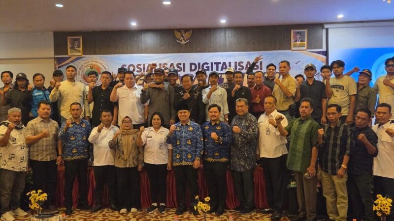 Sosialisasi Digitalisasi DERMAGA KTKBM yang diselenggarakan Koperasi TKBM Karya Sejahtera Pelabuhan Kuala Samboja. (Istimewa)