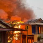 Peristiwa kebakaran yang terjadi di Tenggarong (Latif/Eksposisi)