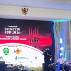 Bupati Kutai Kartanegara Aulia Rahman Basri menjadi narasumber dalam acara Arusbawah Energy Forum 2026 di Gedung Olah Bebaya, Provinsi Kalimantan Timur (Latif/Eksposisi)